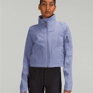lululemon Water-Repellent Fleece Hiking Jacket Size 10 Peri Purple